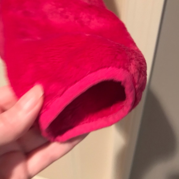 North Face Hot Pink Hooded Fleece Jacket - Picture 6 of 13